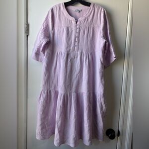 Yakira Bella Mail Pastel Purple Midi Dress